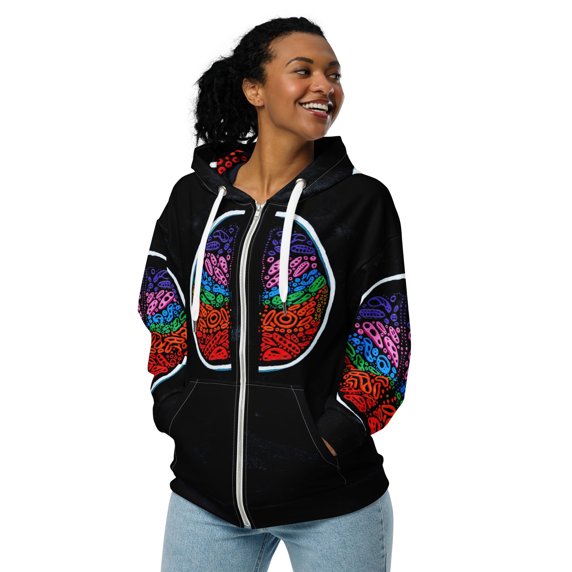 Penumbra Painting No. 2 - Zip Hoodie – Nicholas Hayes Art