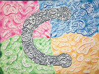 "Flight of a Mystical Soul & Spirit" Original Art by NJ Hatherly NJ Hatherly Art
