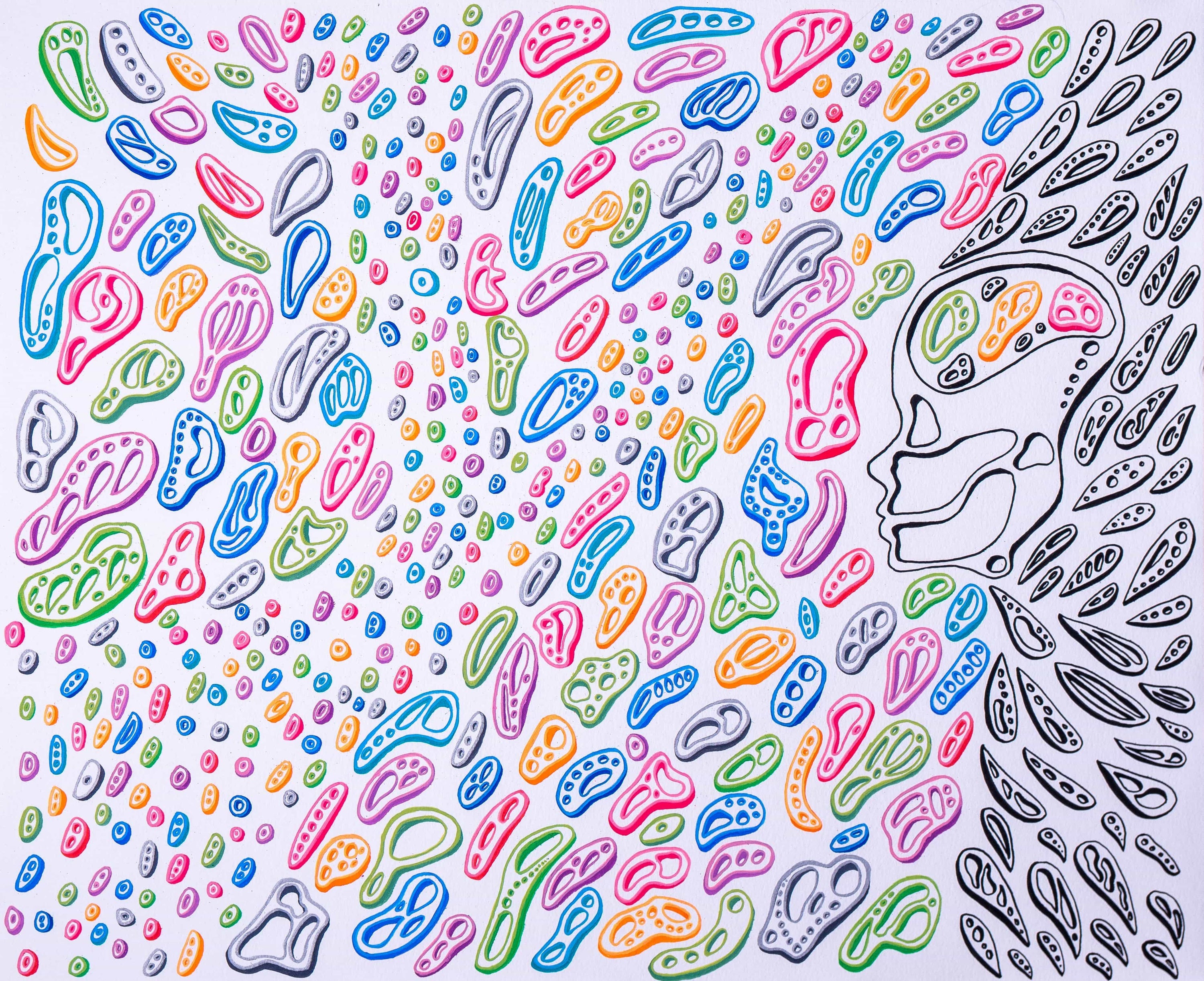 "Mother and Child Desso" Original Art by NJ Hatherly | Penumbra Art | NJ Hatherly Art