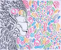 "Mother and Child Desso" Original Art by NJ Hatherly | Penumbra Art | NJ Hatherly Art